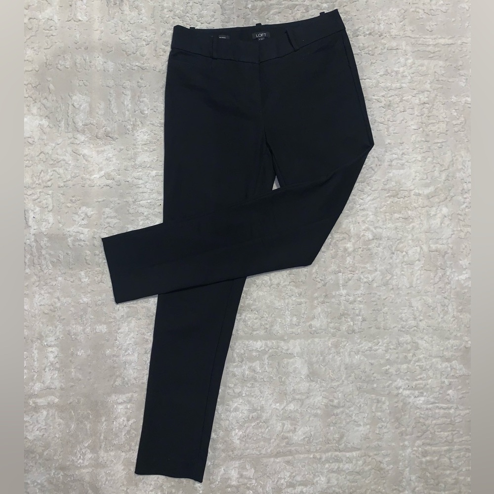 LOFT Black Straight Leg Pants